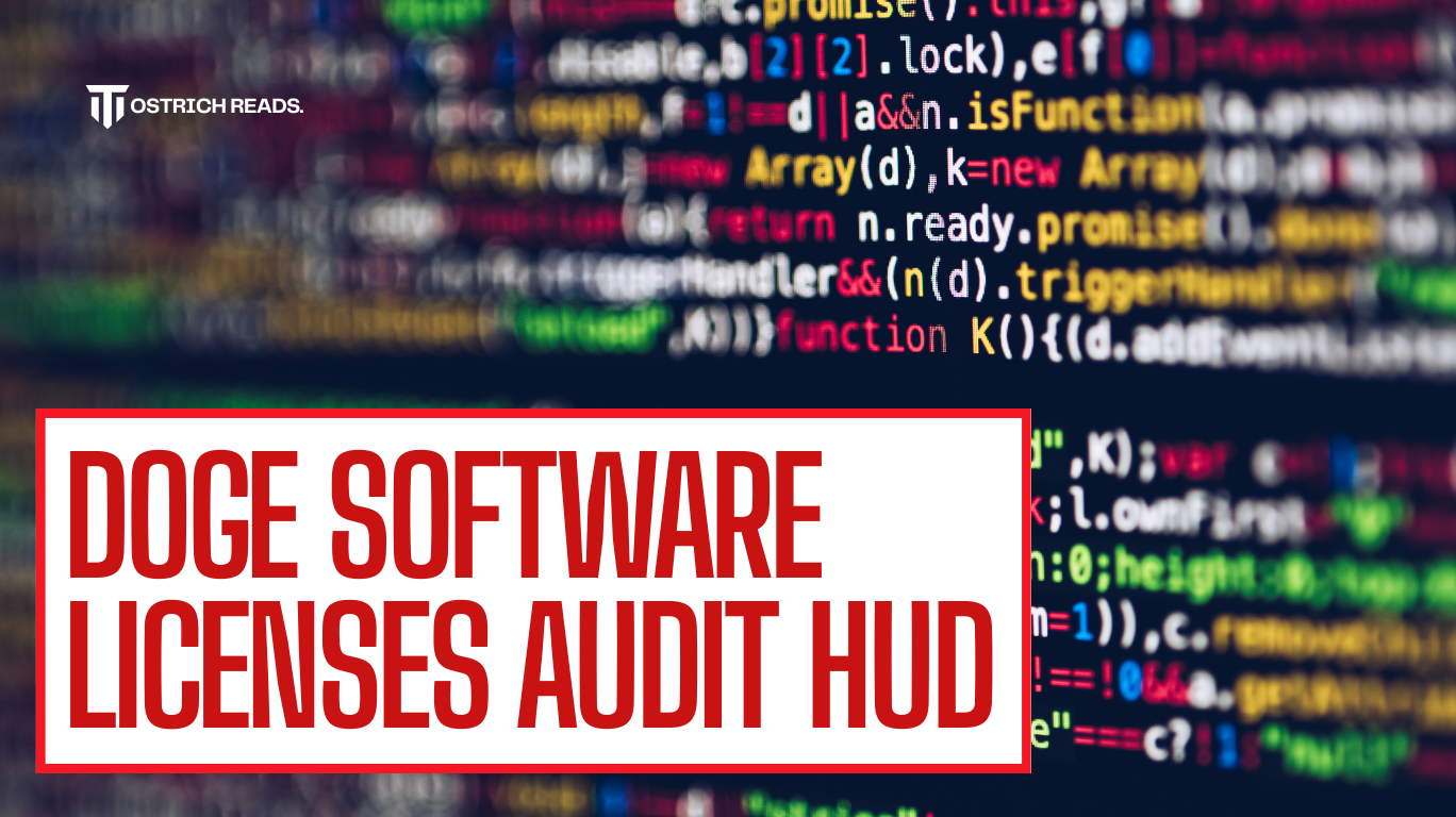 doge software licenses audit hud